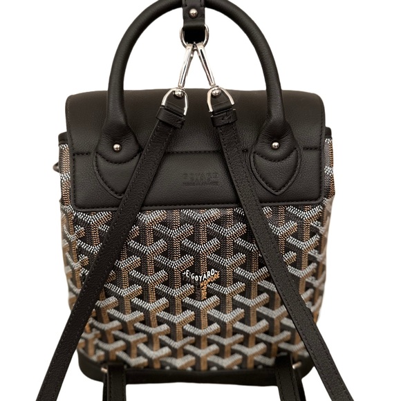 Goyard Calfskin Mini Alpin Backpack Black - Picture 10 of 12